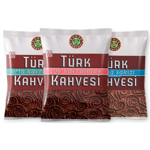 Kahve Dünyası Türk Kahvesi Deneme Paketi 3 lü 100 gr