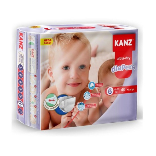 Kanz Bebek Bezi Mega Paket X-Large 6 No 40 lı