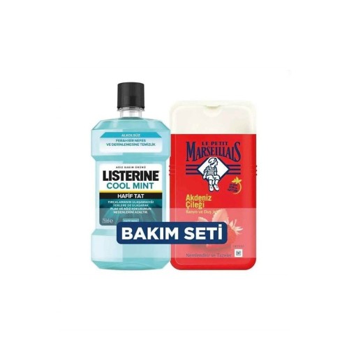 Listerine Hafif Nane 250ml + Le Petit Marseillais Akdeniz Çileği x 2