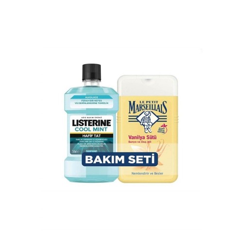 Listerine Hafif Nane 250ml + Le Petit Marseillais Vanilya Sütü 250mlx2