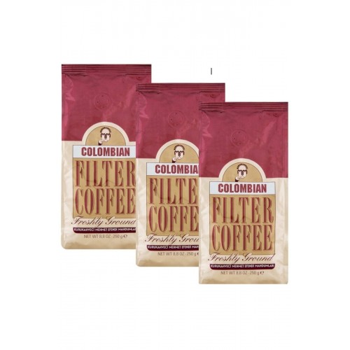Mehmet Efendi Colombian Filtre Kahve 250 gr x 3 Adet