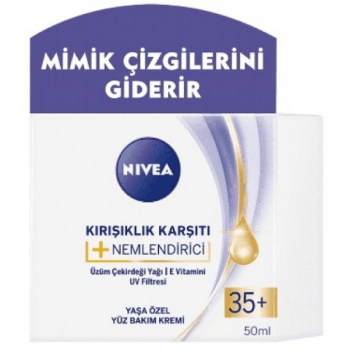 Nivea Kırışıklık Karşıtı + Nemlendirici Yaş 35+ 50 ml
