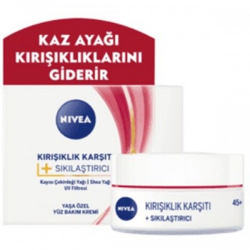 Nivea Kırışıklık Karşıtı + Sıkılaştırıcı Yaş 45+ 50 ml