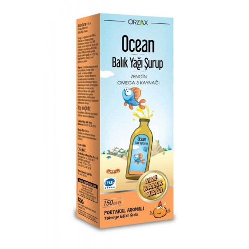 Ocean Balık Yağı Şurup Portakallı 150 ml