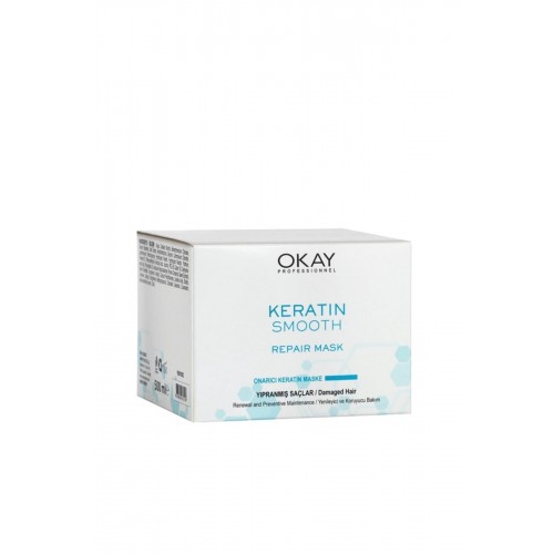 Okay Keratin Smooth Onarıcı Maske 500 ml x 2 Adet