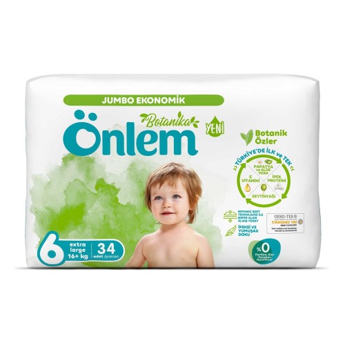 Önlem Botanika Bebek Bezi Jumbo Paket X-Large 6 Beden 34 lü