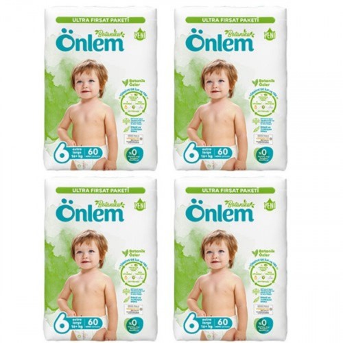 Önlem Botanika Bebek Bezi Ultra Fırsat Paketi X-Large 6 No 60 lı x 4 Adet
