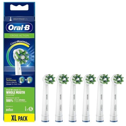 Oral-B Diş Fırçası Yedek Başlığı Clean Maximiser Cross Action 6 lı