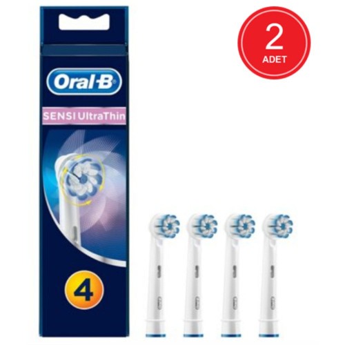 Oral-B Diş Fırçası Yedek Başlığı Sensitive Ultra Thin 4 lü x 2 Adet
