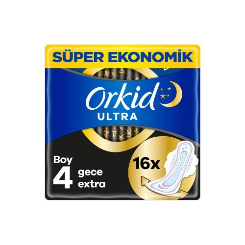 Orkid Ultra Gece Extra Hijyenik Ped 16 lı