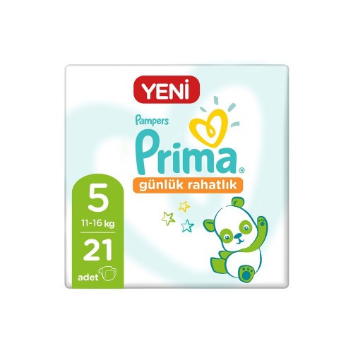 Prima Bebek Bezi Günlük Rahatlık 5 Beden 21 li