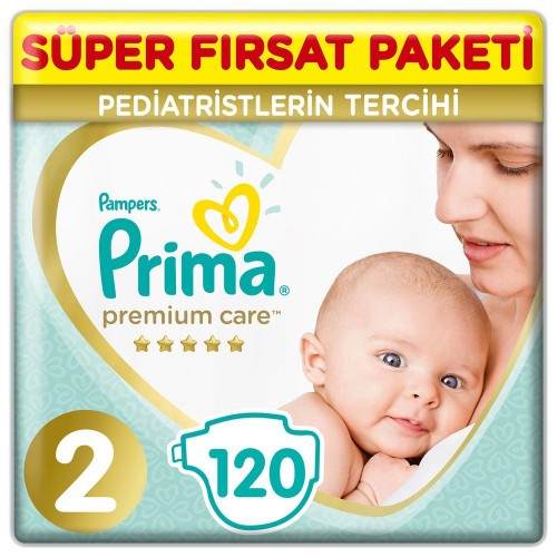 Prima Bebek Bezi Premium Care 2 Beden 120 li