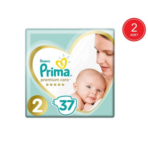 Prima Bebek Bezi Premium Care 2 Beden 37 Adet x 2 Adet