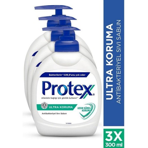 Protex Ultra Uzun Süreli Koruma Antibakteriyel Sıvı Sabun 3 x 300 ml