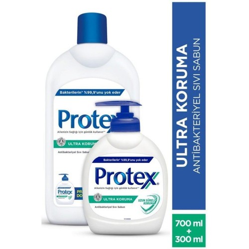 Protex Ultra Uzun Süreli Koruma Antibakteriyel Sıvı Sabun 700+300 ml