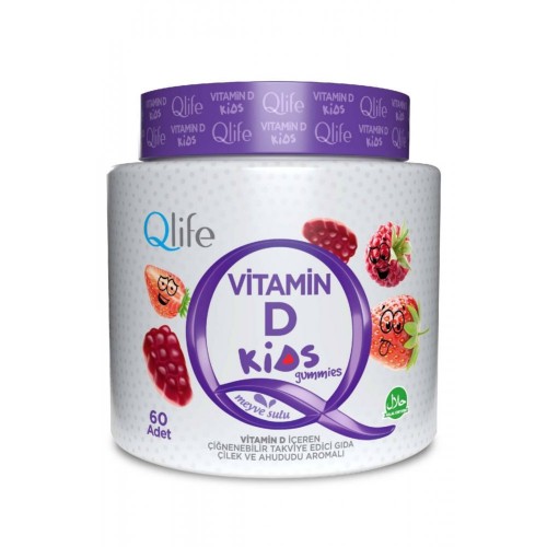 Qlife Kids Vitamin D Gummies 60 Adet