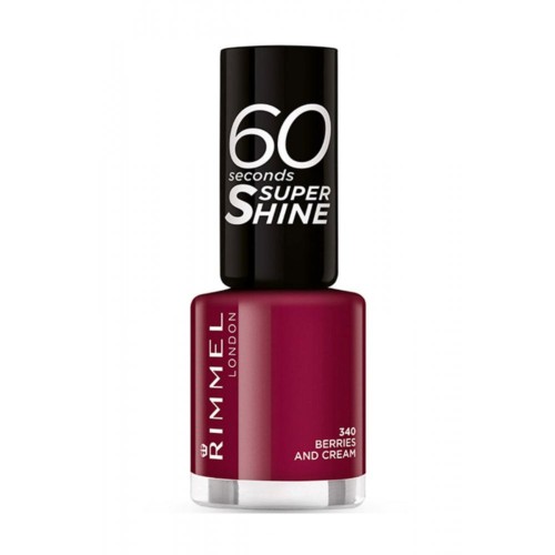 Rimmel London 60 Seconds Super Shine Oje 340 Berries and Cream