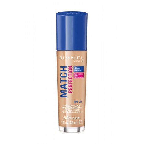 Rimmel London Match Perfection Fondöten 203 True Beige