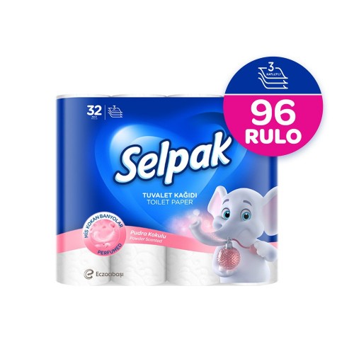 Selpak Tuvalet Kağıdı Pudra Kokulu 32 li x 3 Adet