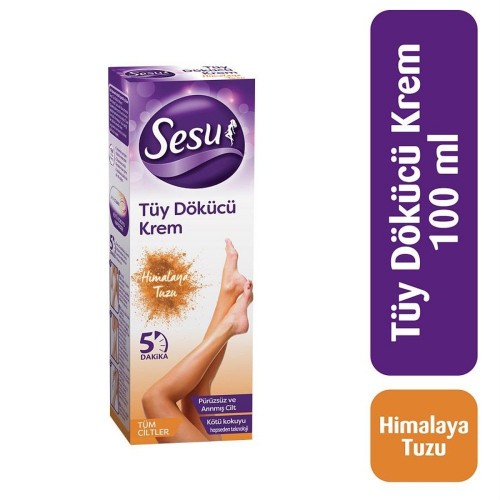 Sesu Tüy Dökücü Krem Himalaya Tuzu Tüm Ciltler 100 ml