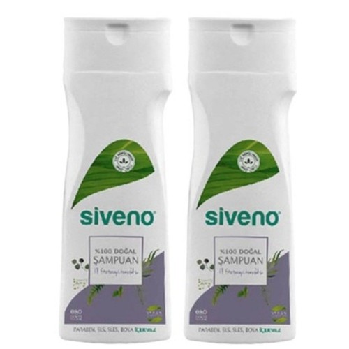 Siveno %100 Doğal Natural Şampuan Fitoterapi 300 ml x 2 Adet