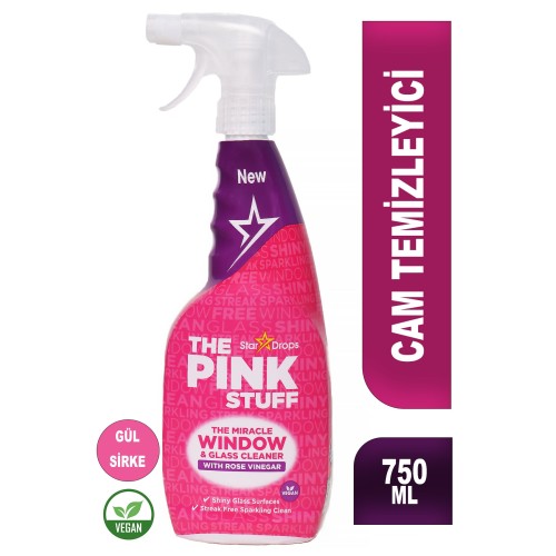 The Pink Stuff Vinegar Mucizevi Cam Temizleyici 750 ml