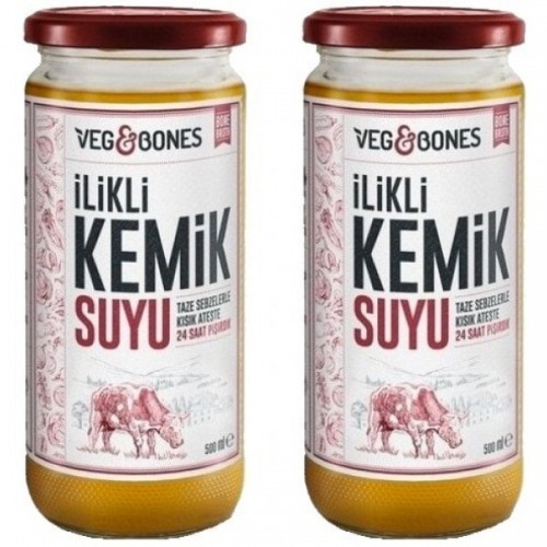 Veg&Bones İlikli Kemik Suyu 500 ml x 2 Adet