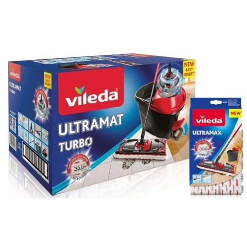 Vileda Ultramax Turbo Temizlik Seti + Ultramax Yedek Mop