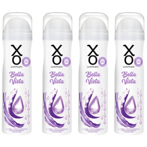 Xo Bella Vista Women Deodorant 150 ml x 4 Adet