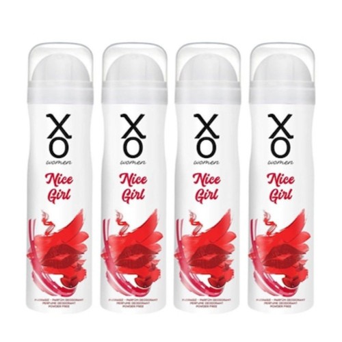 Xo Nice Girl Women Deodorant 150 ml x 4 Adet