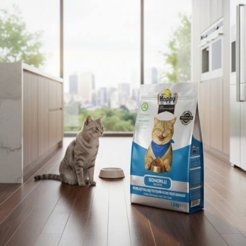 Happy Kısırlaştırılmış Somonlu Kuru Kedi Maması 9 Kg