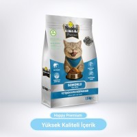Happy Somonlu Kuru Kedi Maması 1,5 Kg