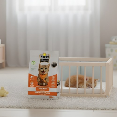 Happy Tavuklu Yavru Kuru Kedi Maması 500 g