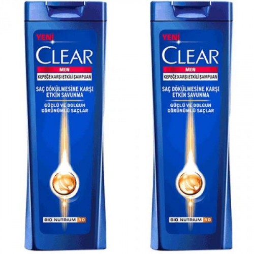 Clear Men Şampuan Saç Dökülmelerine Karşı 550 ml x 2 Adet