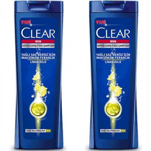Clear Men Şampuan Yağlı Saç Derisi İçin 550 ml x 2 Adet