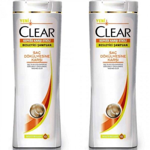Clear Women Şampuan Saç Dökülmesine Karşı 550 ml x 2 Adet