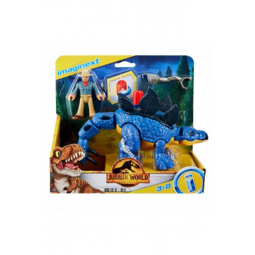 Imaginext Jurassic World Stegosaurus & Dr. Grant GVV65 - GVV64