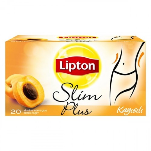 Lipton Bitki Çayı Form Plus Kayısılı Bardak Poşet 20'li 40 gr