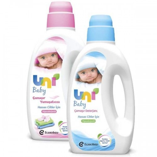 Uni Baby Çamaşır Deterjanı 1500 Ml +  Çamaşır Yumuşatıcısı 1500 Ml