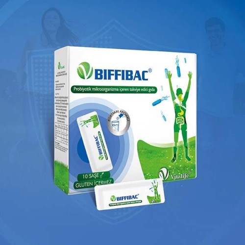 Vitalife Biffibac Probiyotik İçeren Takviye Edici Gıda 10 Saşe Vitalife Biffibac Probiyotik İçeren Takviye Edici Gıda 10 Saşe