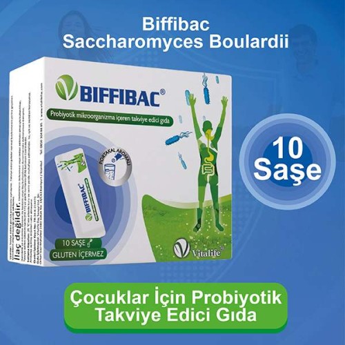 Vitalife Biffibac Probiyotik İçeren Takviye Edici Gıda 10 Saşe Vitalife Biffibac Probiyotik İçeren Takviye Edici Gıda 10 Saşe