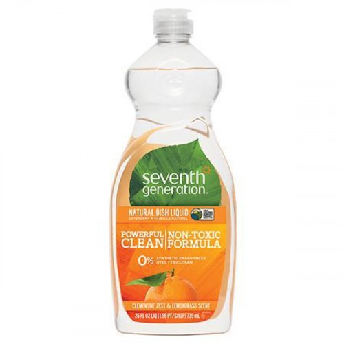 Seventh Generation Doğal Sıvı Bulaşık Deterjanı Limon otu & Mandalina Kabuğu 740 ml