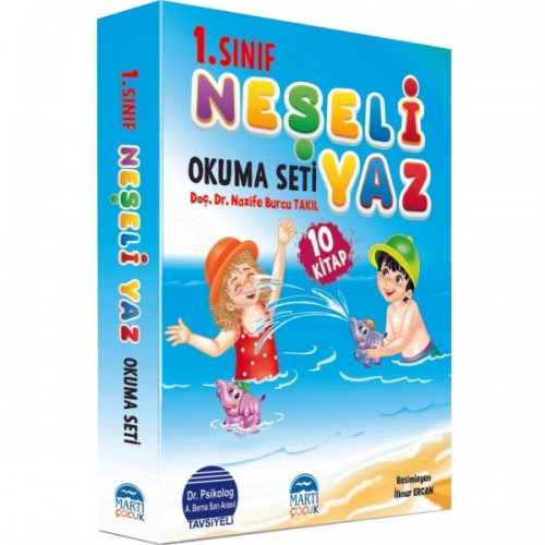 1. Sınıf Neşeli Yaz Okuma Seti (10 Kitap Takım) - Nazife Burcu Takıl