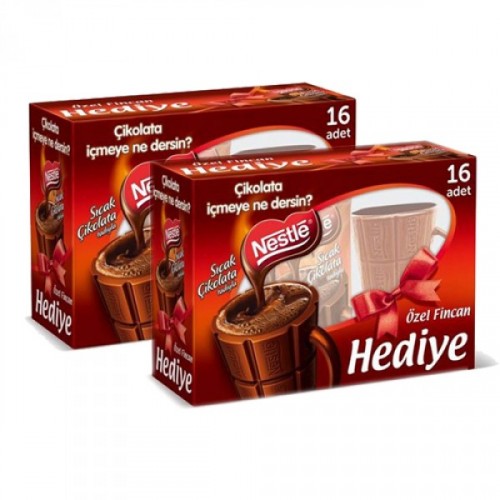 Nestle Sıcak Çikolata 16 lı (Fincan Hediyeli) x 2 Adet