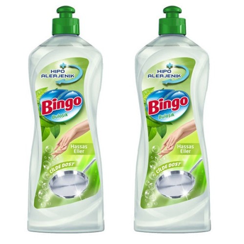 Bingo Sıvı Bulaşık Deterjanı Hassas Eller 1200 ml x 2 Adet
