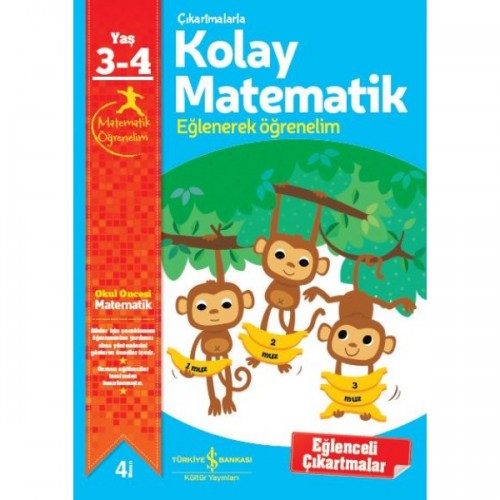 Çıkartmalarla Kolay Matematik 3-4 Yaş - Jo Chambers