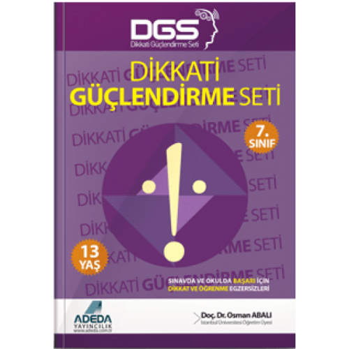 Dikkati Güçlendirme Seti - 7. Sınıf - 13 Yaş - Osman Abalı