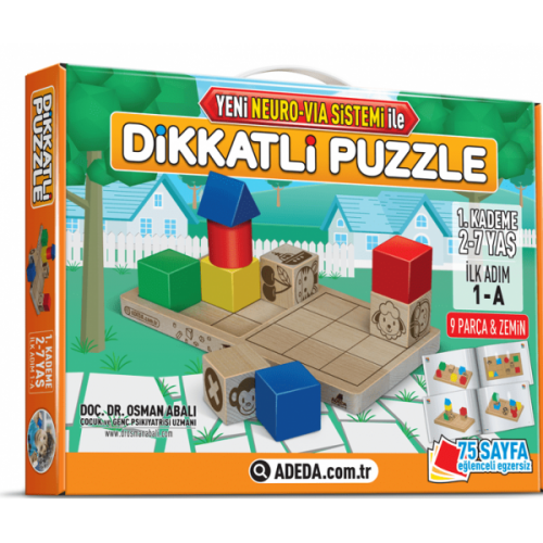 Dikkatli Puzzle İlk Adım - Yeni Neuro-VIA Sistemi ile (2 -7 Yaş) - Osman Abalı