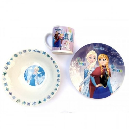Disney Frozen Lisanslı Porselen Yemek Seti 3'lü 365508