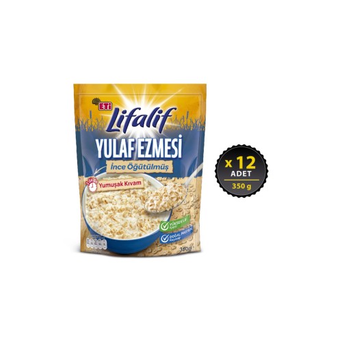 Eti Lifalif Yulaf Ezmesi İnce Öğütülmüş 350 Gr x 12 Adet